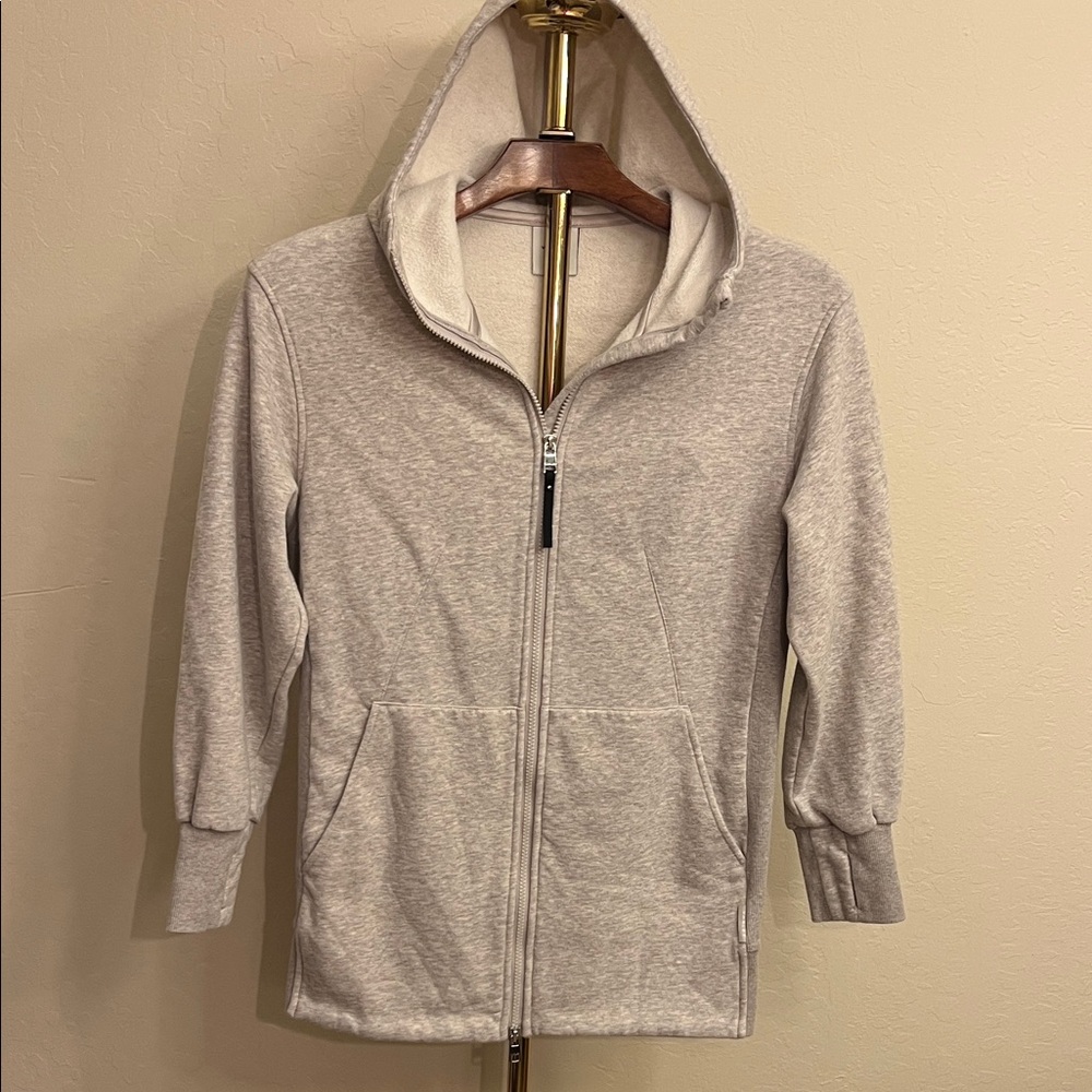 Varley Gray Hooded Sweater - Varley Templeton Hoodie - Windchime Marl